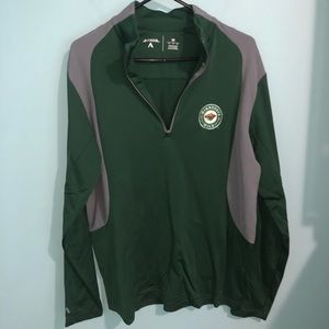 Men's MINNESOTA WILD Antigua quarter-zip